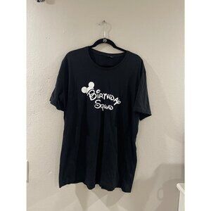 Daddy   Birthday Squad T-Shirt black and white short sleeve size 2xl